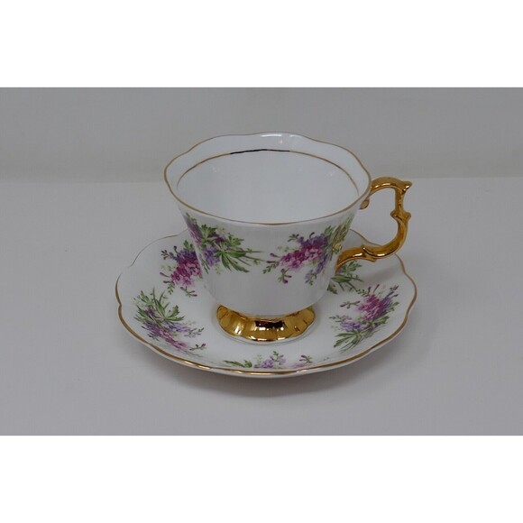 Royal Castle Fine Bone China Tea Cup & Saucer #701 - Picture 5 of 13